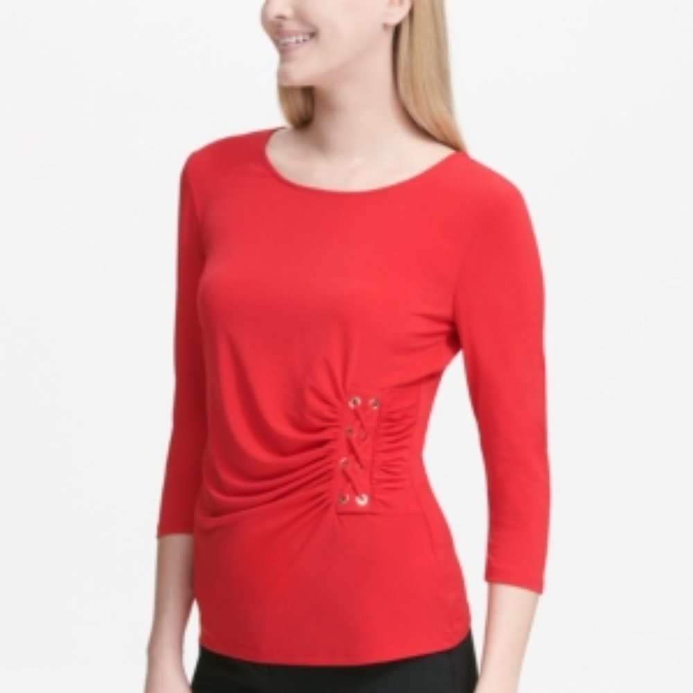 Calvin Klein Side Lace-Up Top